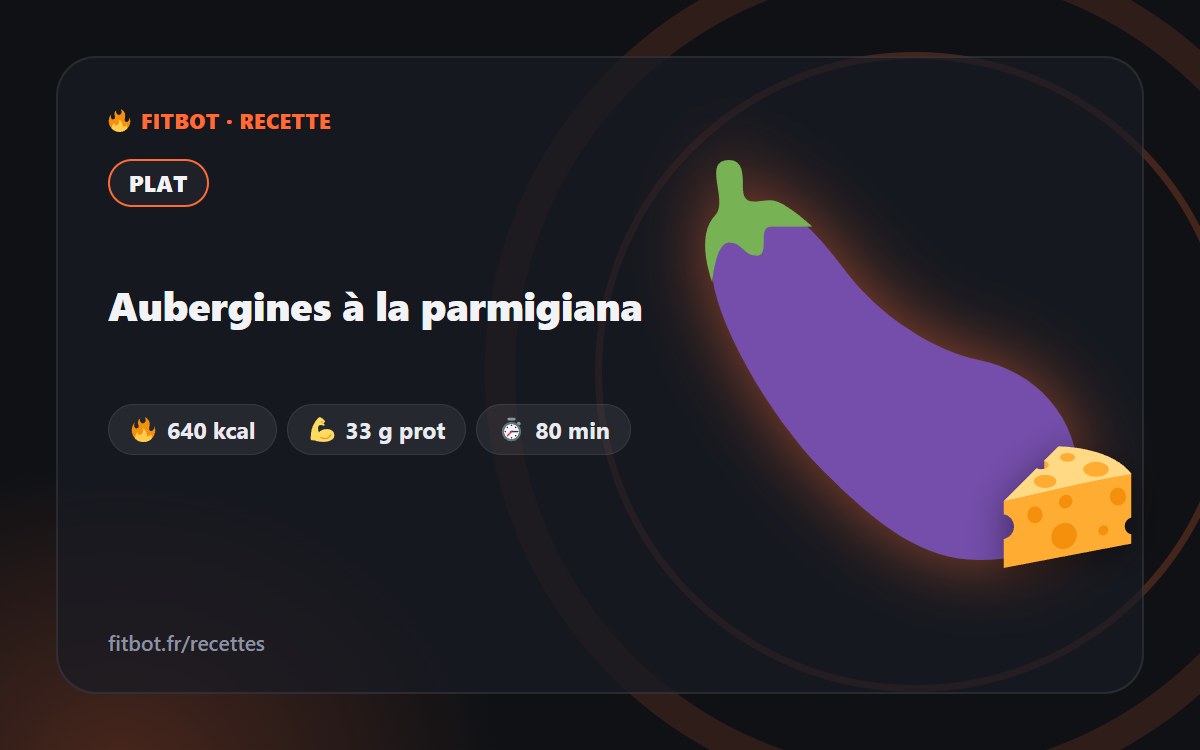 Aubergines à la parmigiana