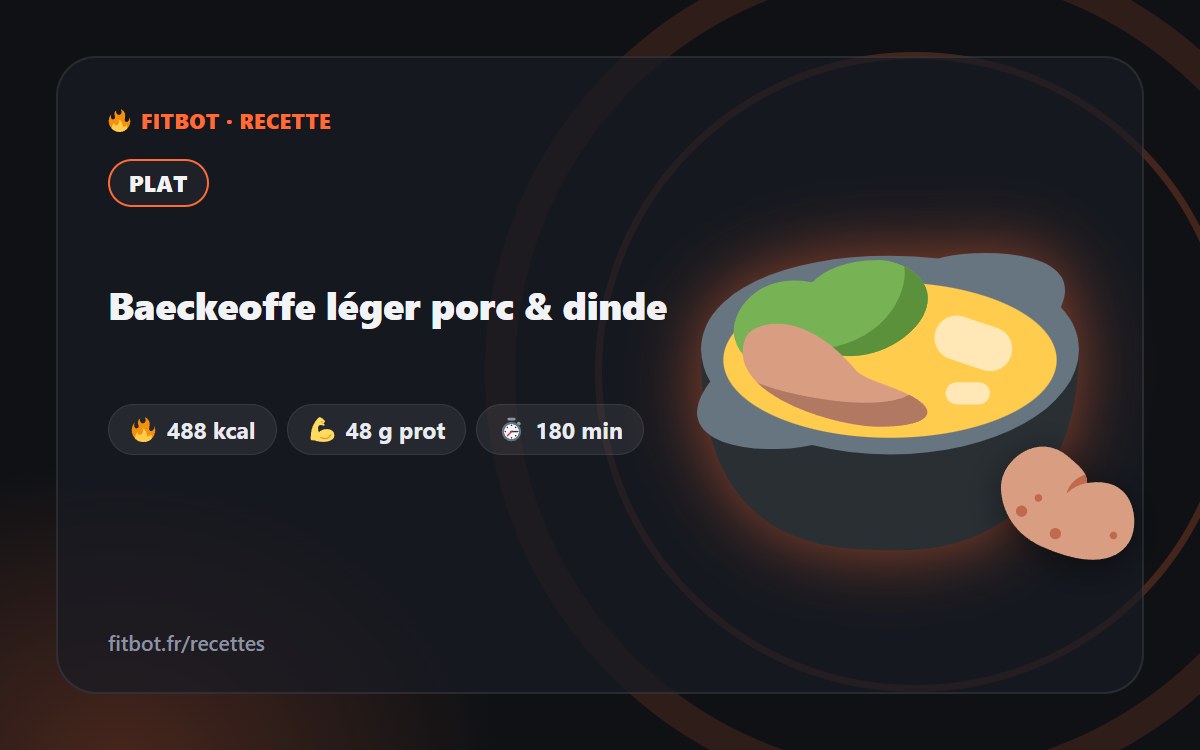 Baeckeoffe léger porc & dinde