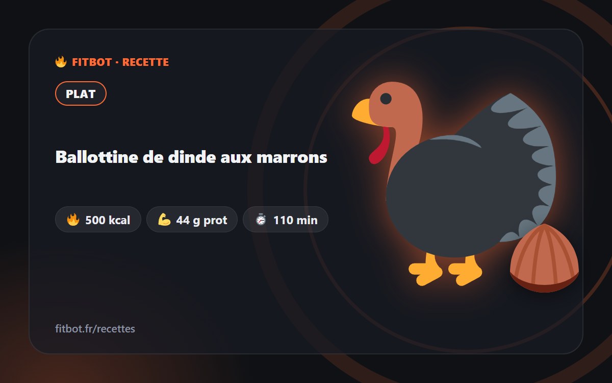Ballottine de dinde aux marrons
