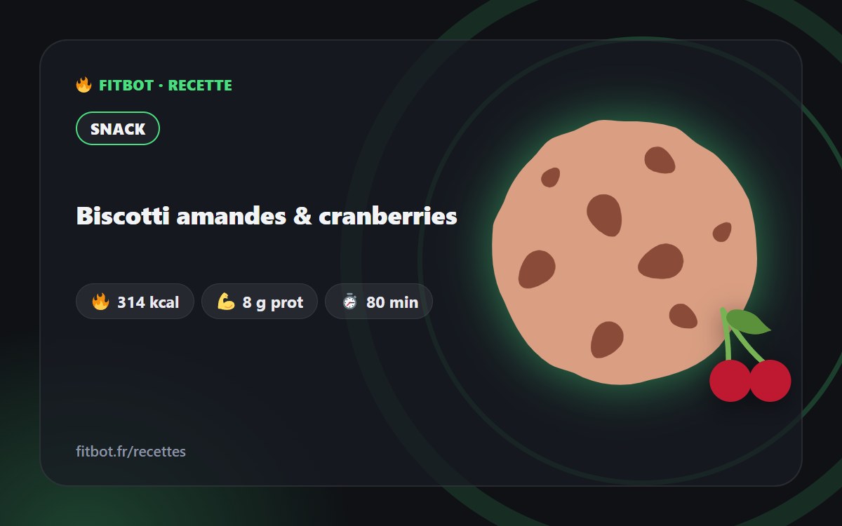 Biscotti mit Mandeln & Cranberrys