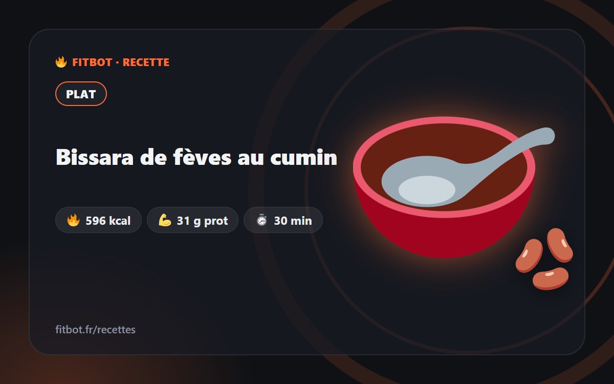 Bissara de fèves au cumin