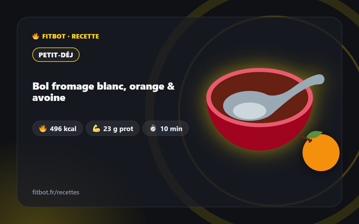 Quark-Bowl mit Orange & Hafer