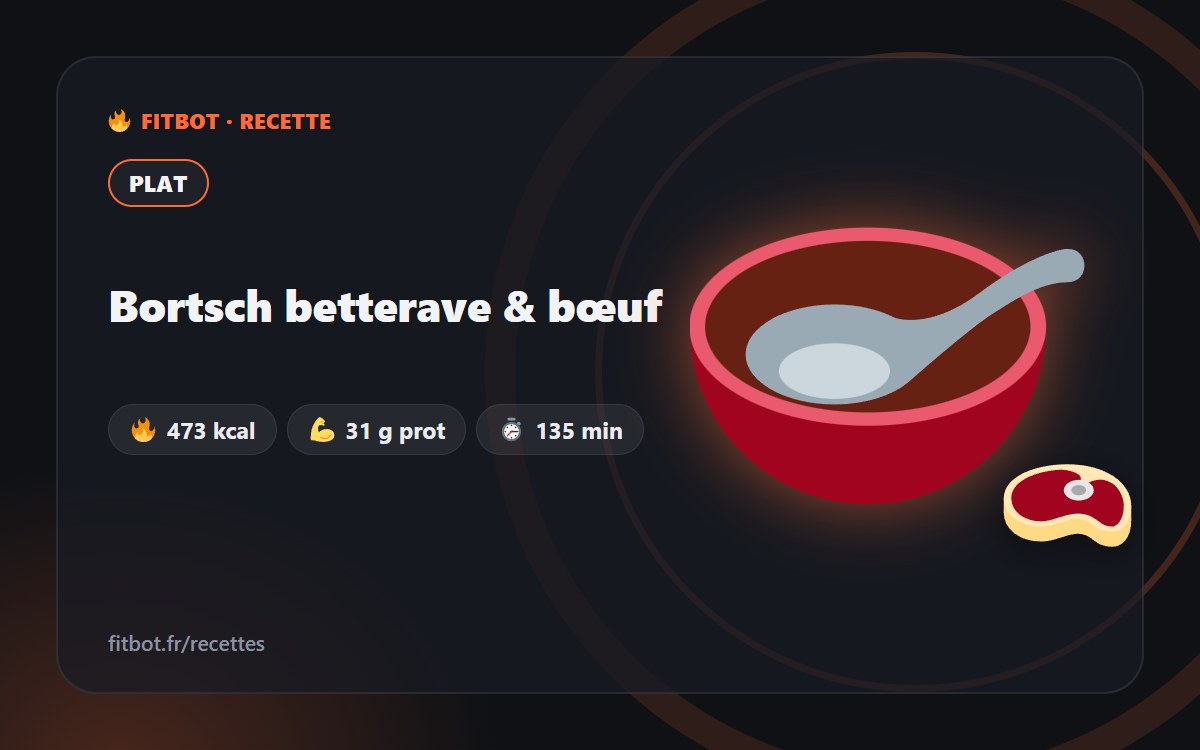 Bortsch betterave & bœuf
