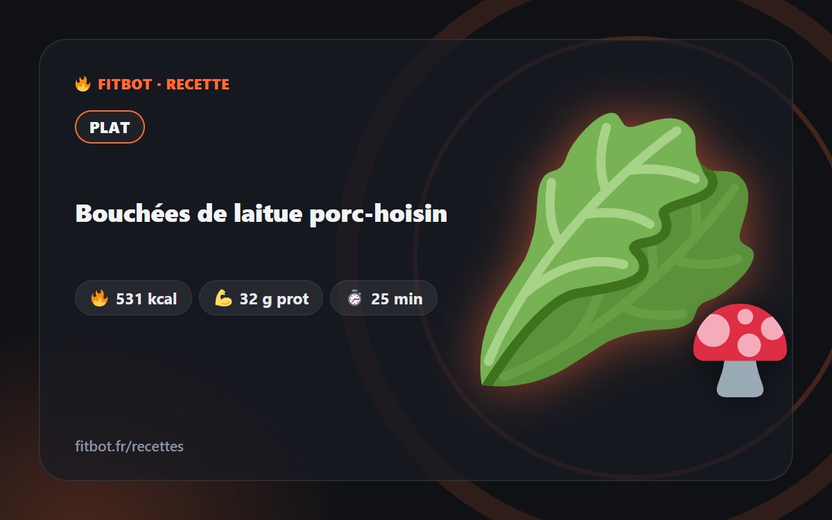 Bocados de lechuga con cerdo hoisin