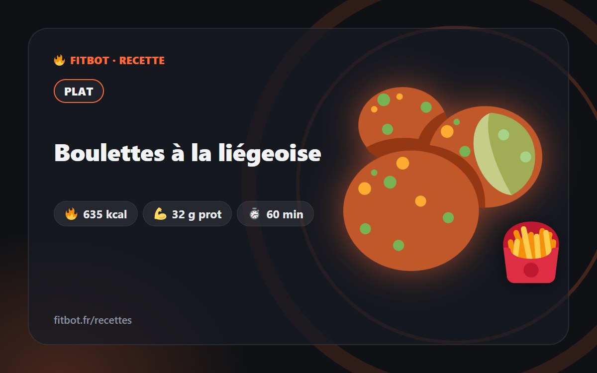 Boulettes à la liégeoise