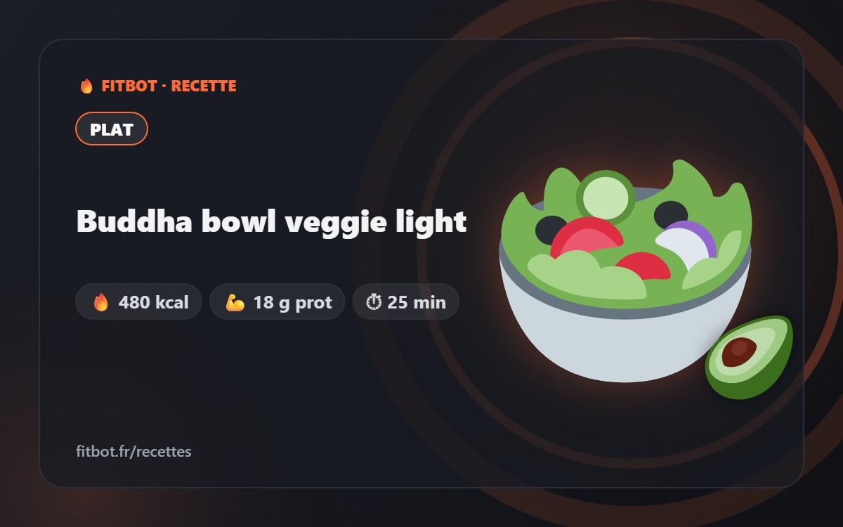 Buddha bowl veggie light