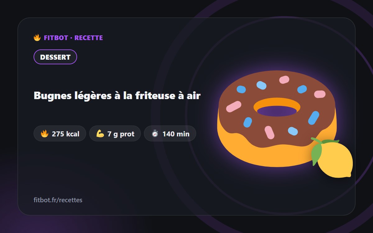 Bugnes ligeras en freidora de aire