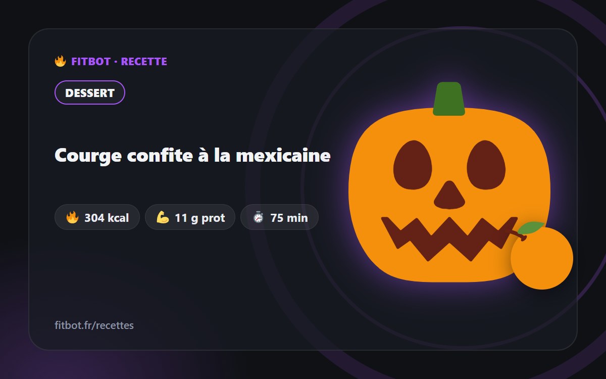 Calabaza confitada a la mexicana
