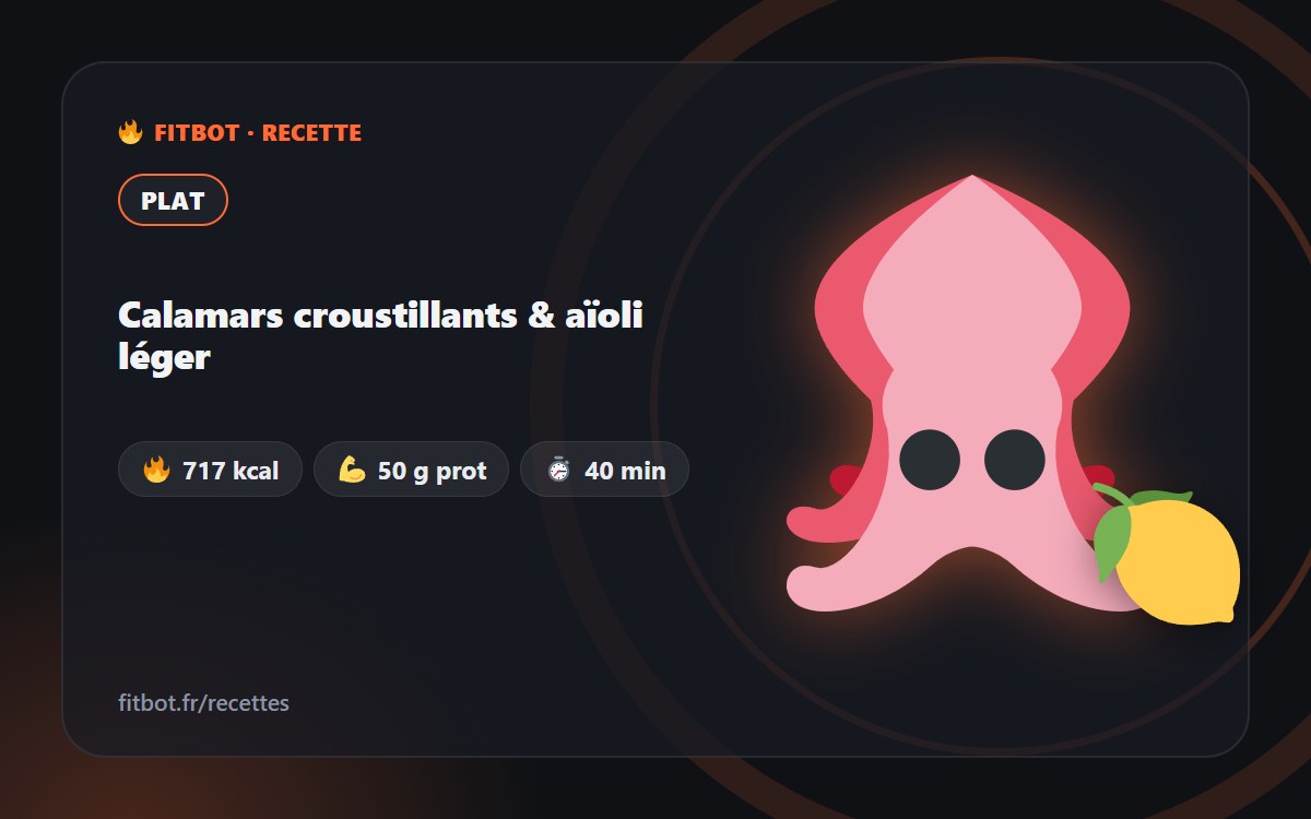 Calamars croustillants & aïoli léger