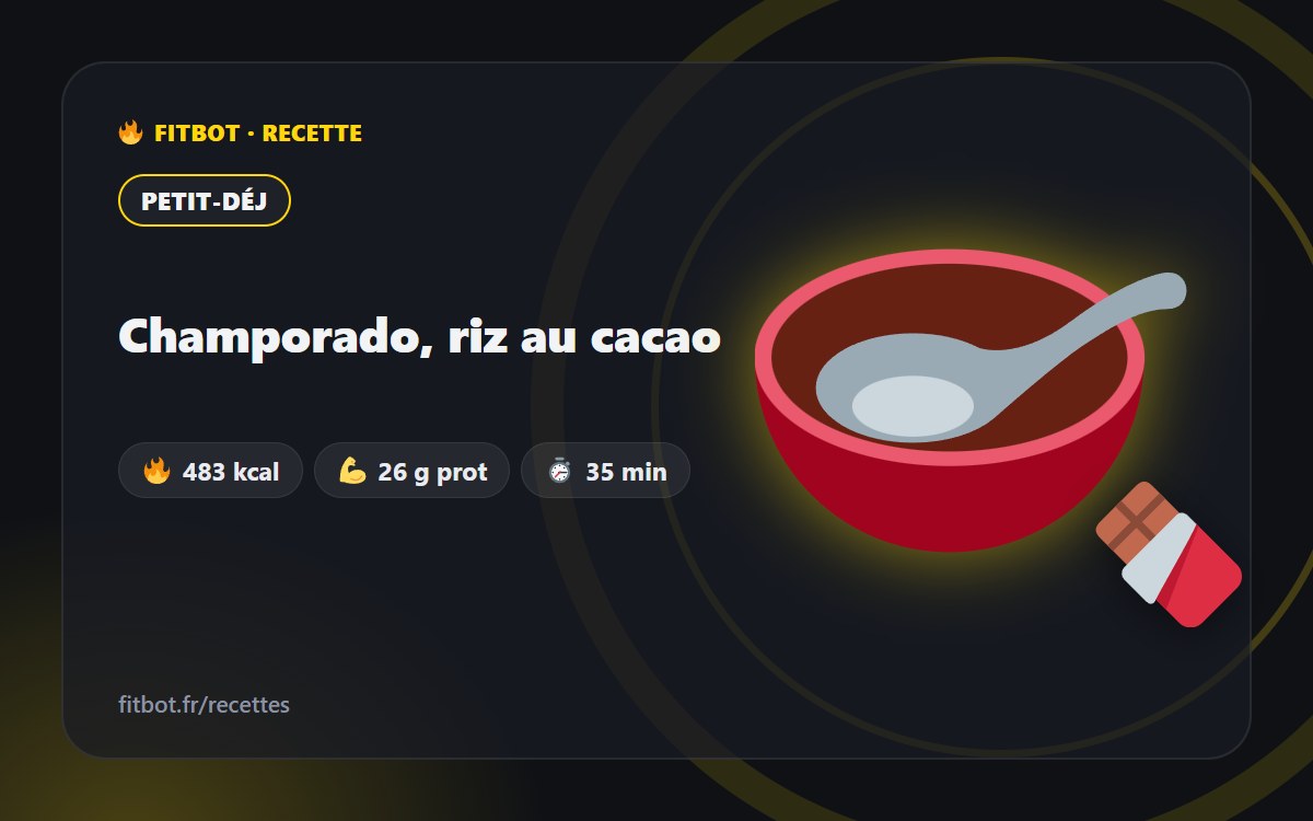 Champorado, Kakao-Reisbrei