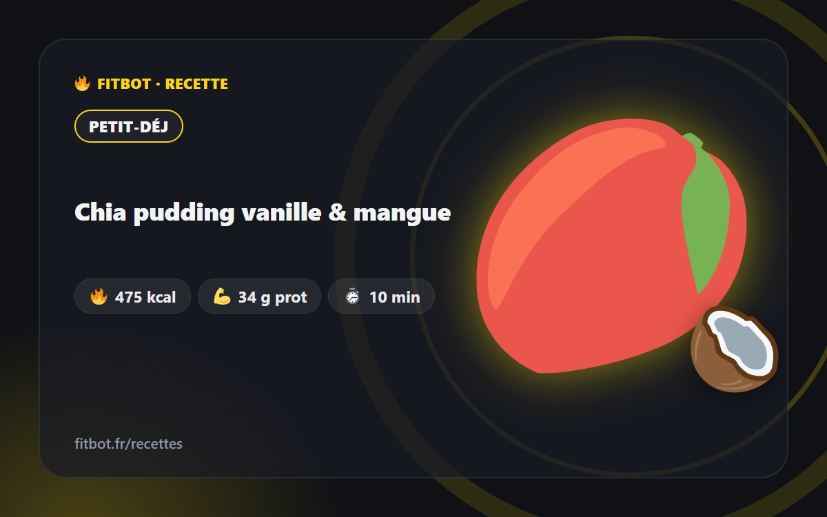 Vanille-Chiapudding mit Mango