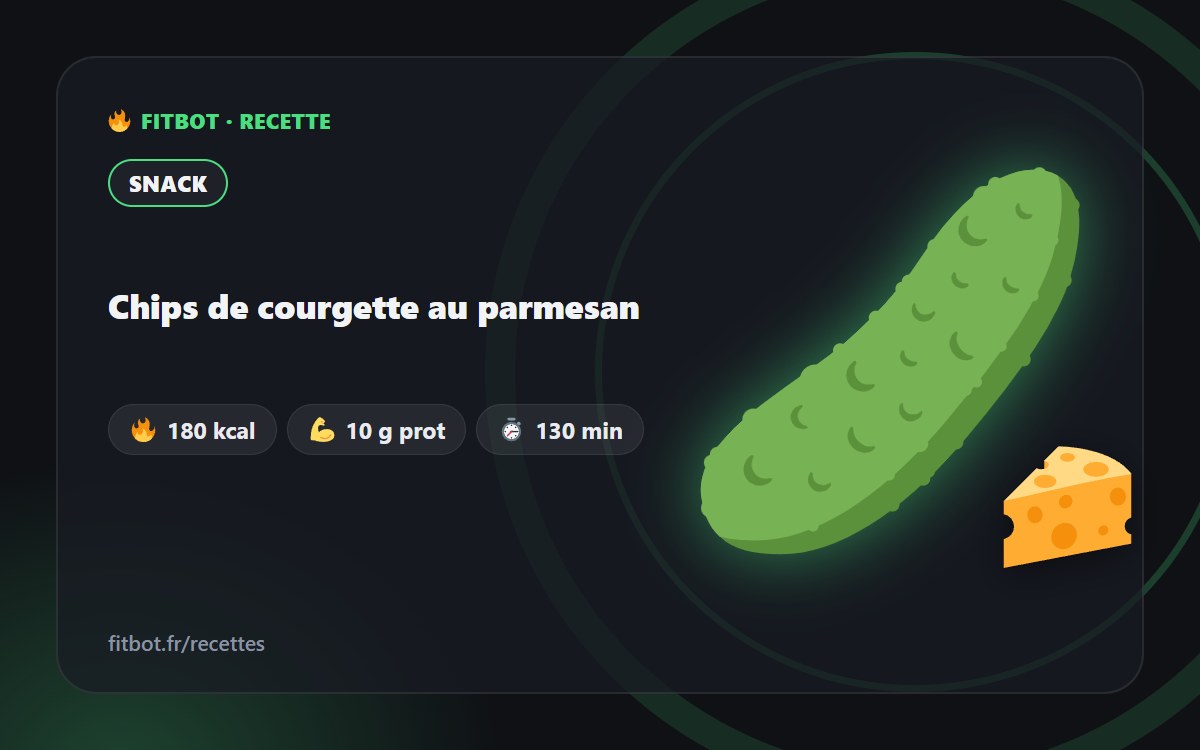 Chips de courgette au parmesan
