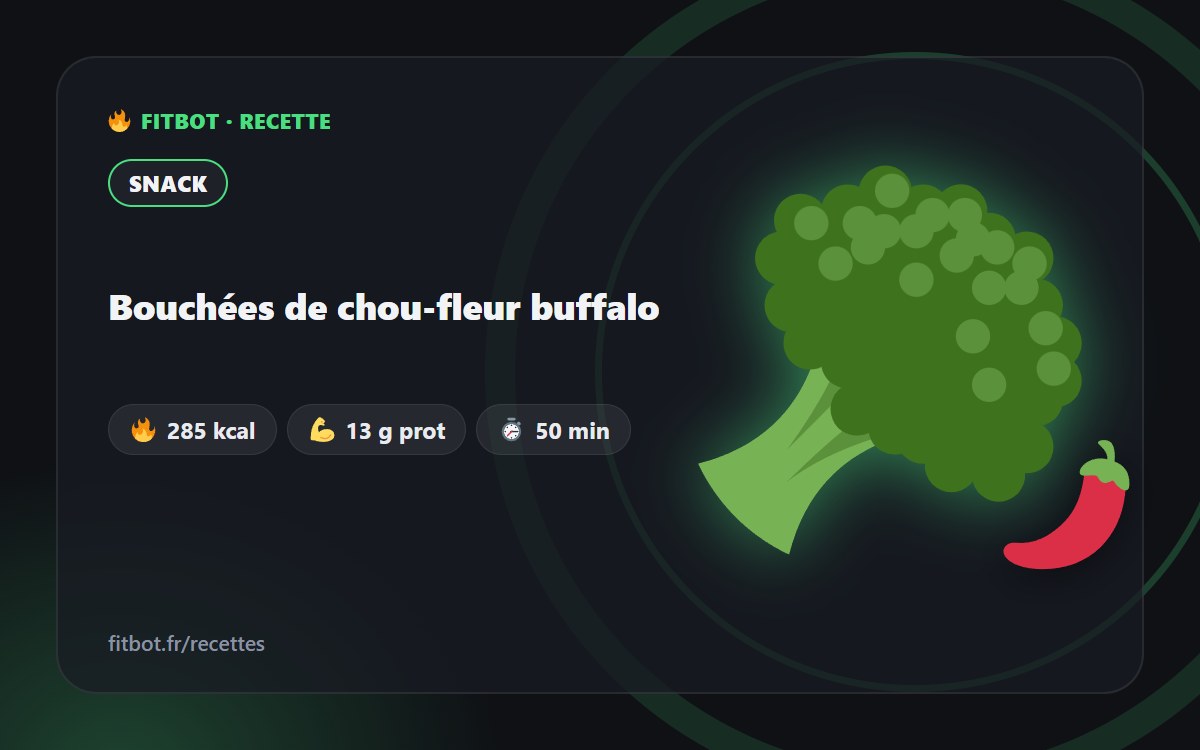 Bouchées de chou-fleur buffalo