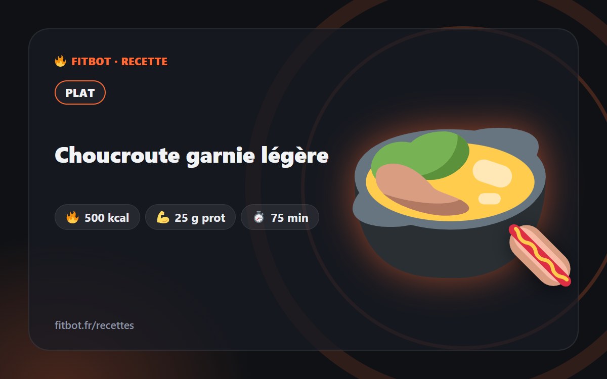 Choucroute garnie légère