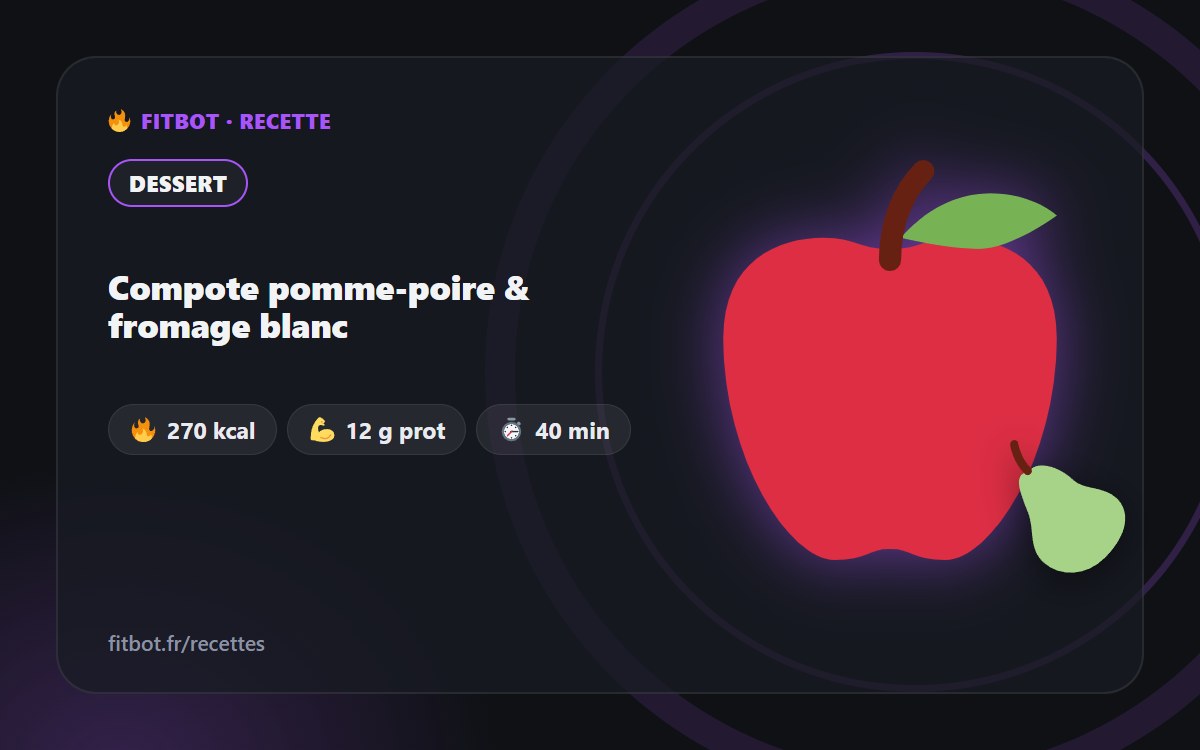 Apfel-Birnen-Kompott & Quark