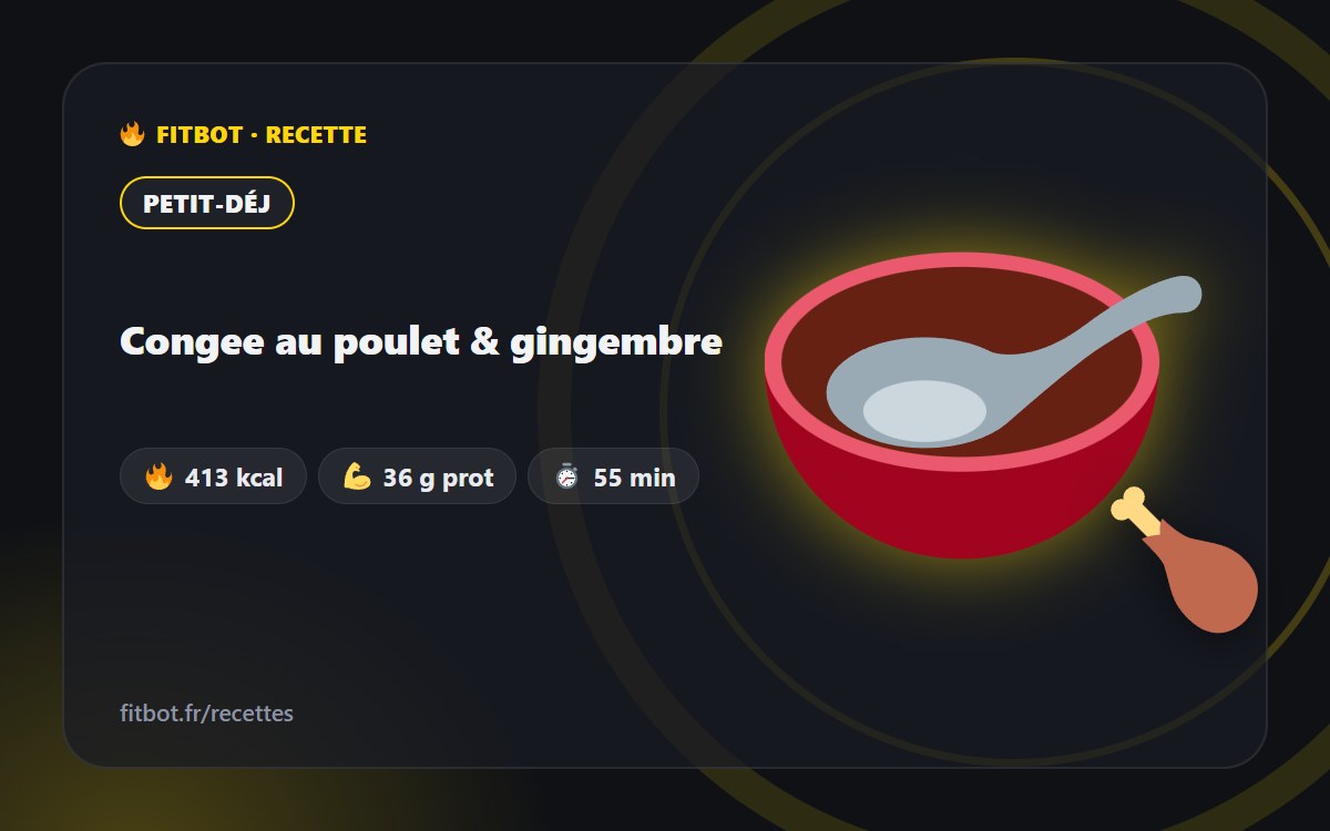 Congee au poulet & gingembre