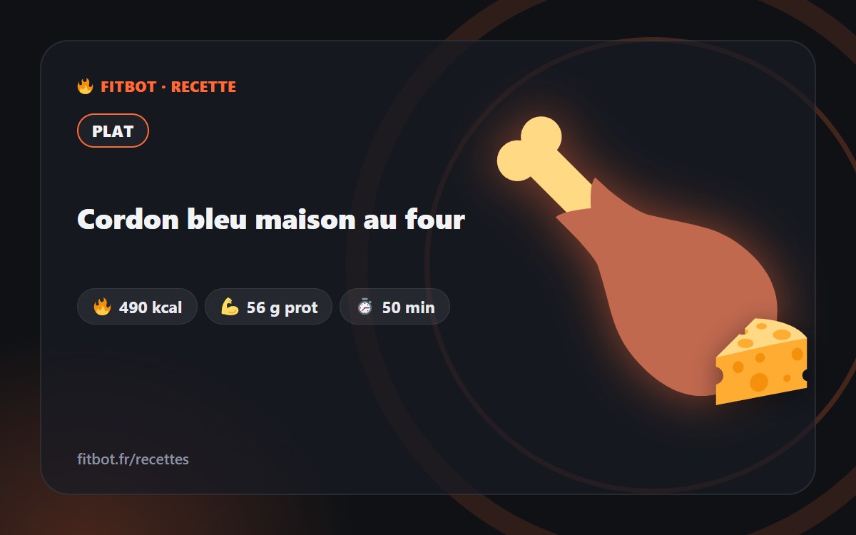 Cordon bleu maison au four