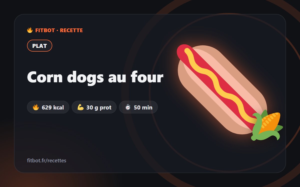 Corn dogs au four
