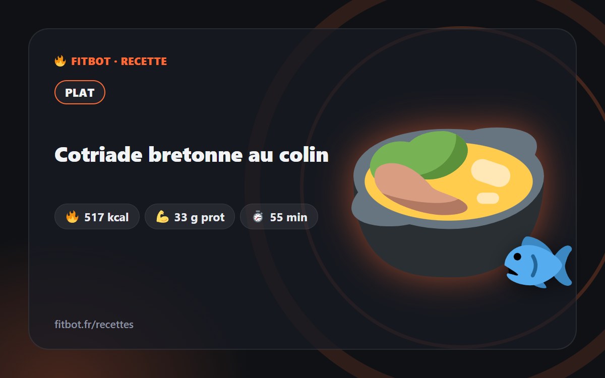 Cotriade bretonne au colin
