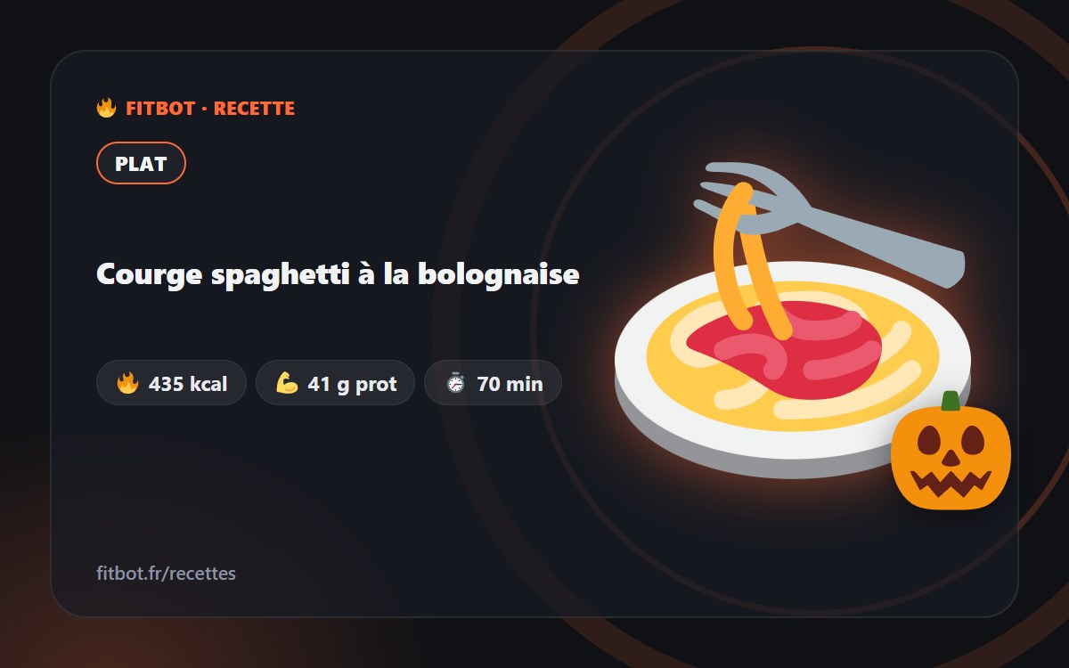 Courge spaghetti à la bolognaise