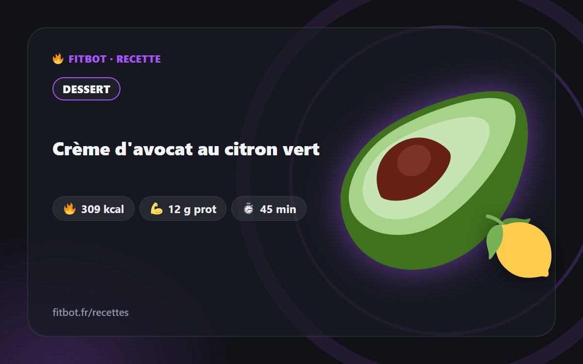 Avocadocreme mit Limette