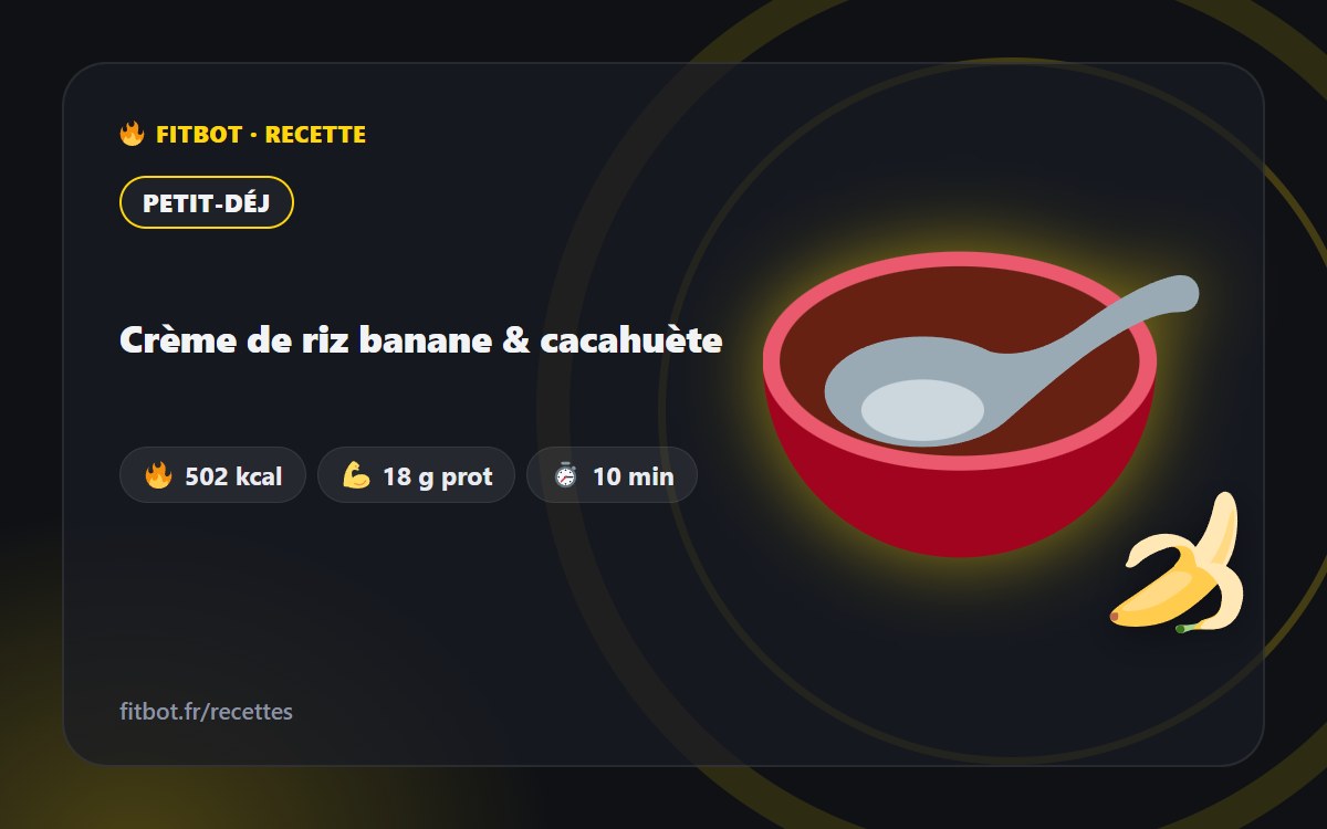 Banana & Peanut Cream of Rice