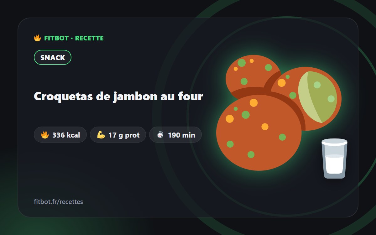 Croquetas de jambon au four