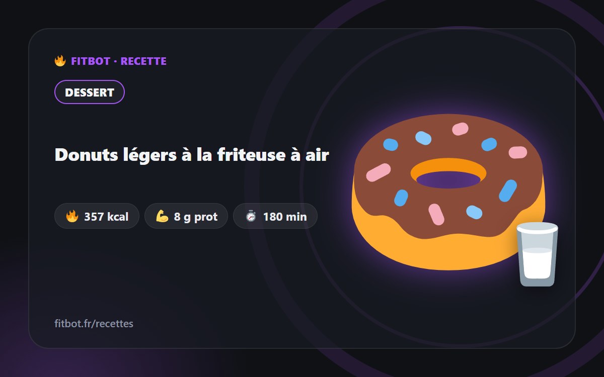 Donuts légers à la friteuse à air