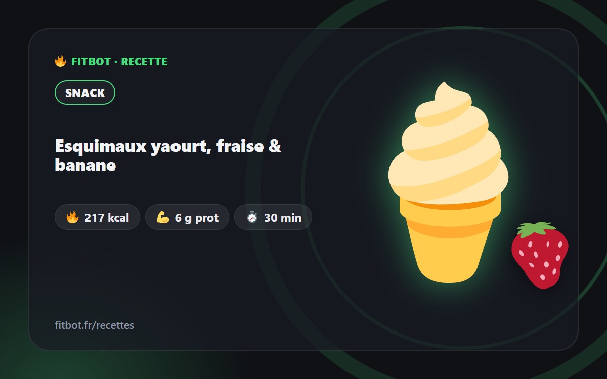Joghurt-Eis am Stiel mit Erdbeere & Banane