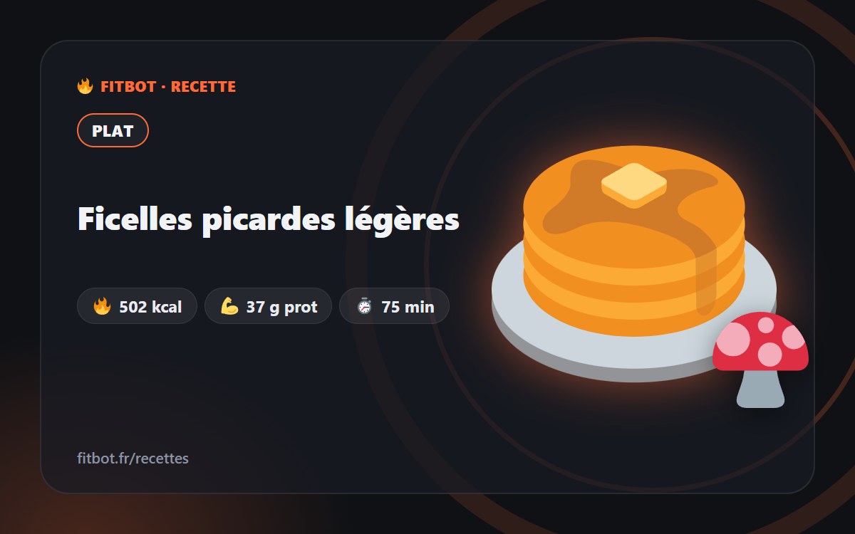 Ficelles picardes légères