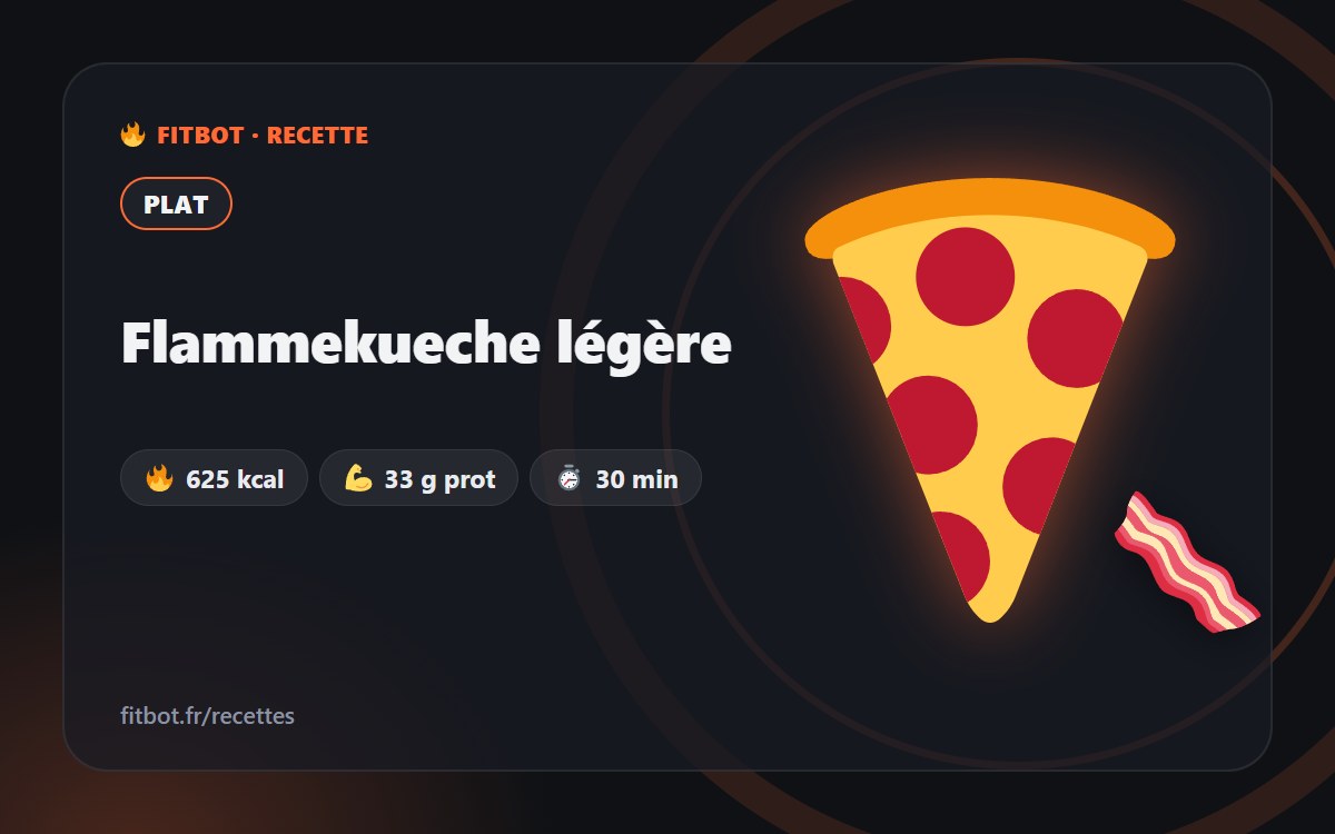 Flammekueche légère