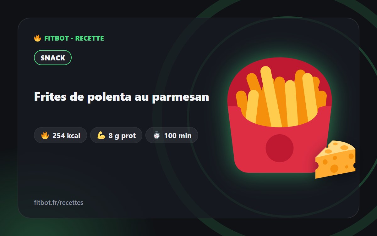 Frites de polenta au parmesan