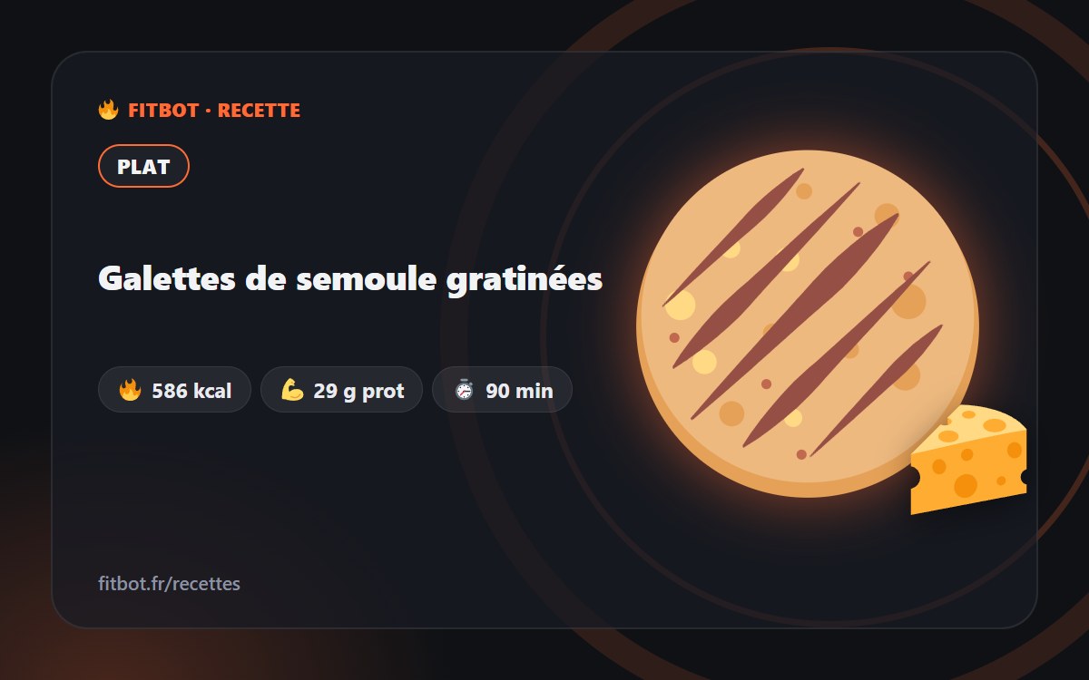 Medallones de sémola gratinados