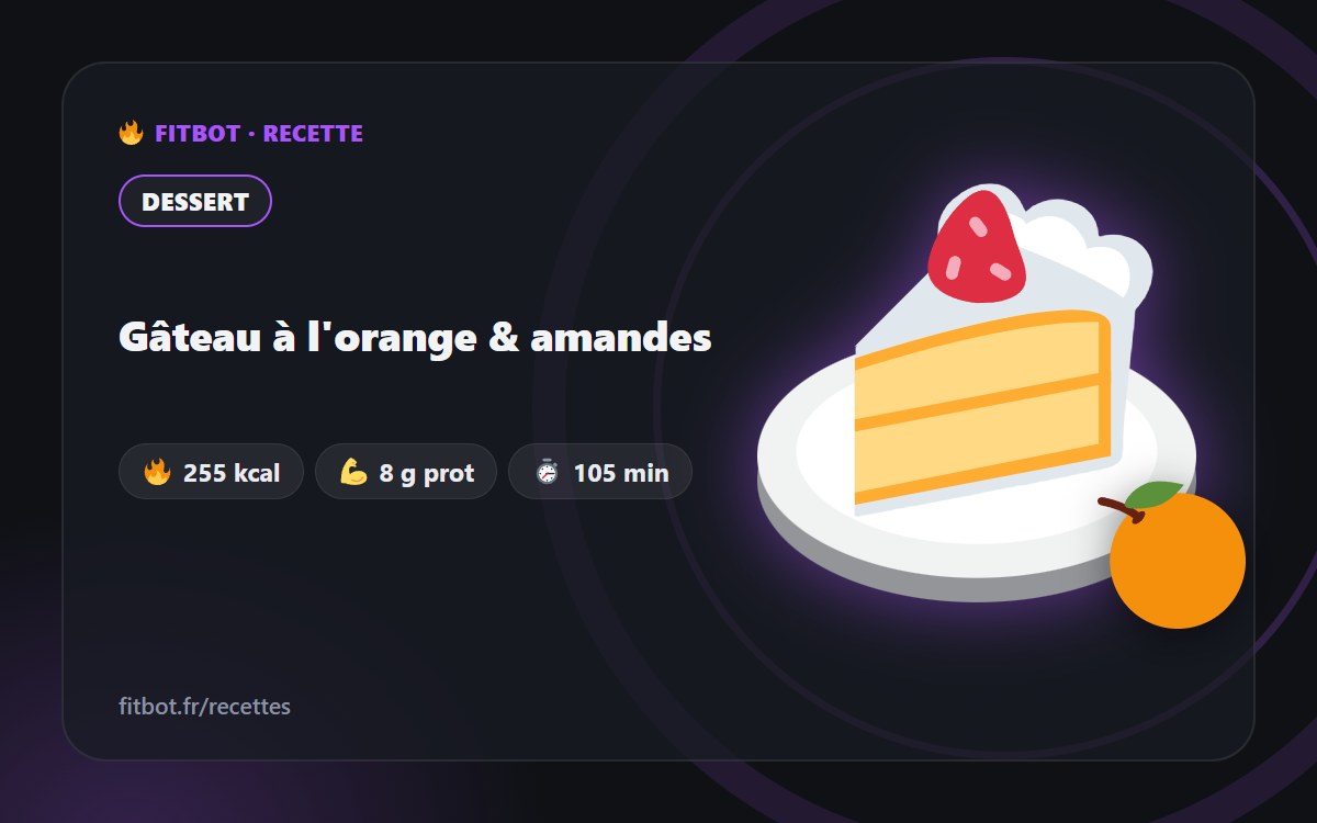 Gâteau à l'orange & amandes