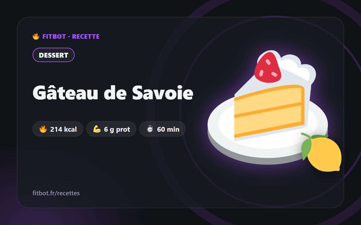 Gâteau de Savoie (Savoy Sponge Cake)