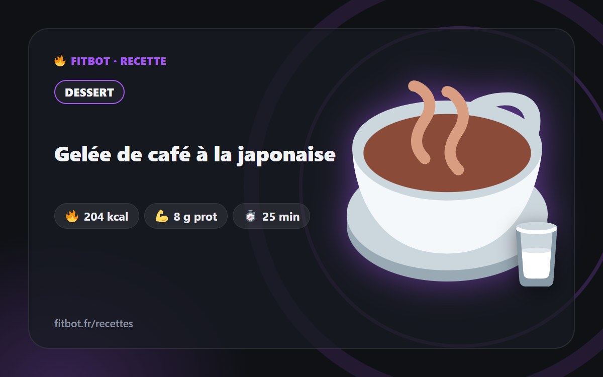 Gelatina de café al estilo japonés