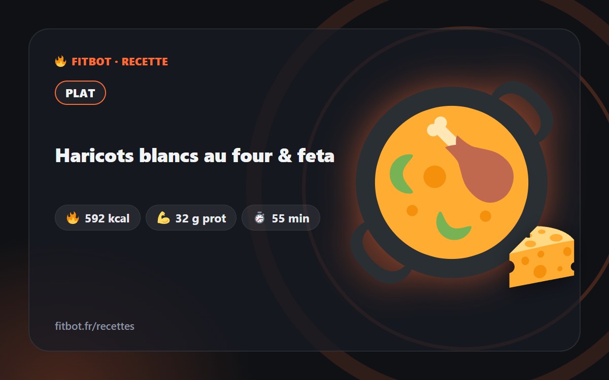 Haricots blancs au four & feta