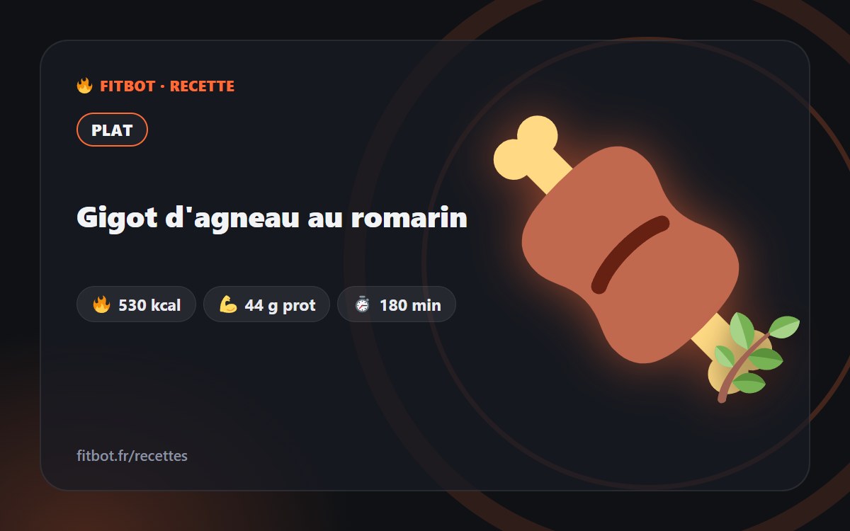 Gigot d'agneau au romarin