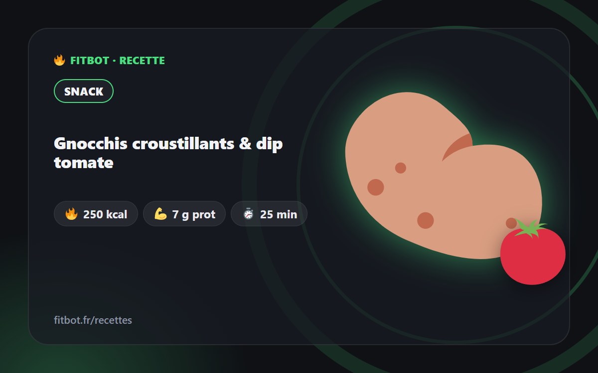 Knusprige Gnocchi & Tomatendip
