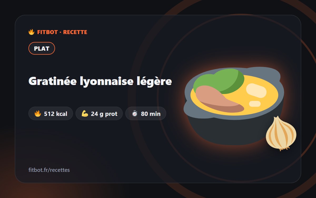 Leichte Gratinée lyonnaise (überbackene Zwiebelsuppe)