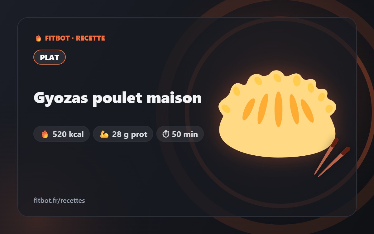 Gyozas poulet maison