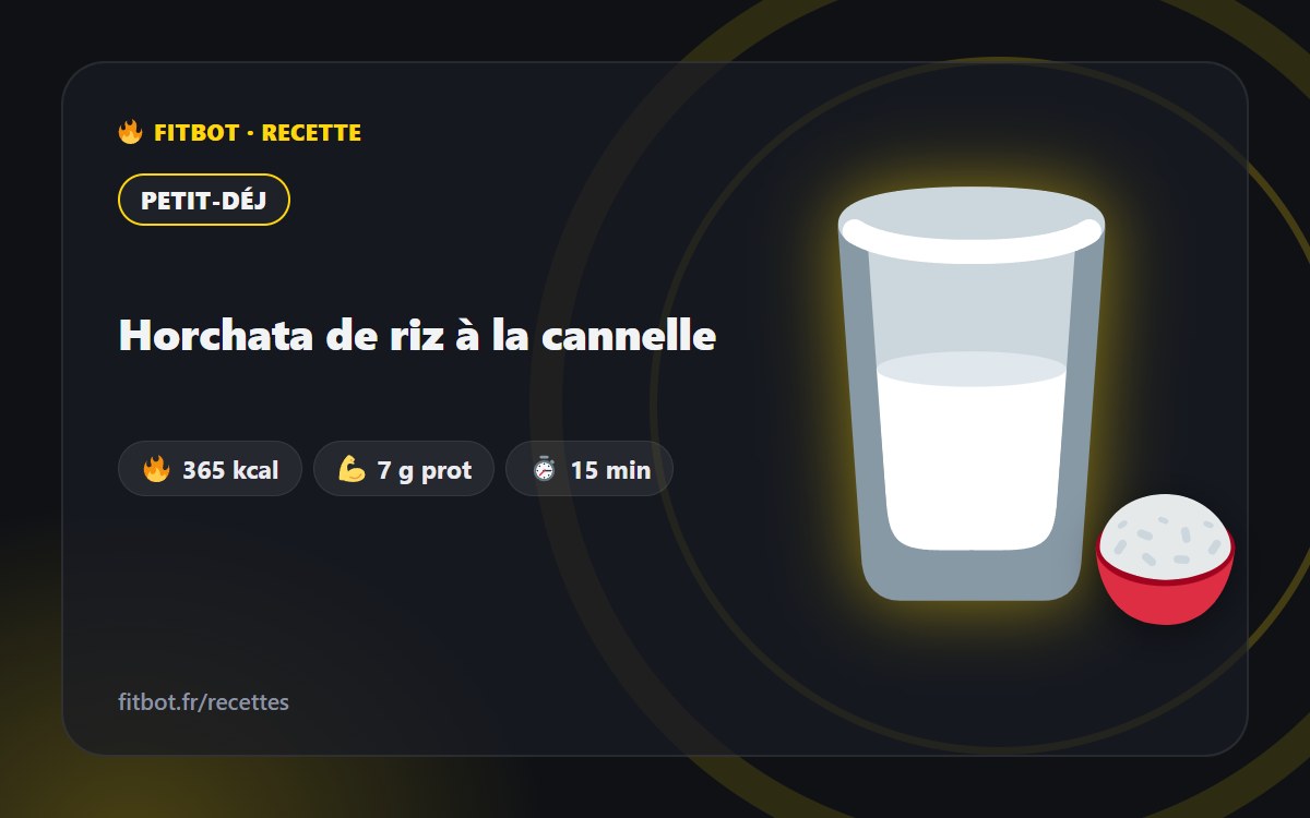 Reis-Horchata mit Zimt
