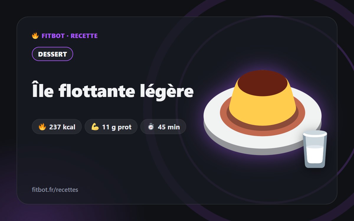 Île flottante légère