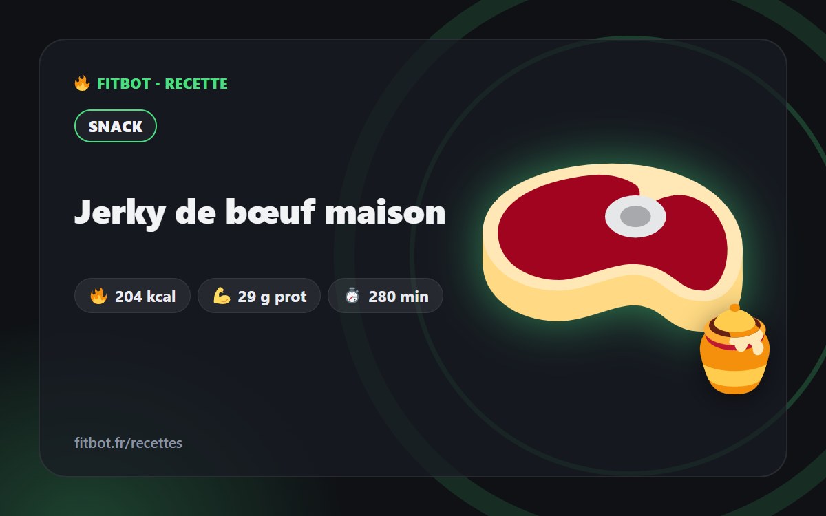 Jerky de bœuf maison