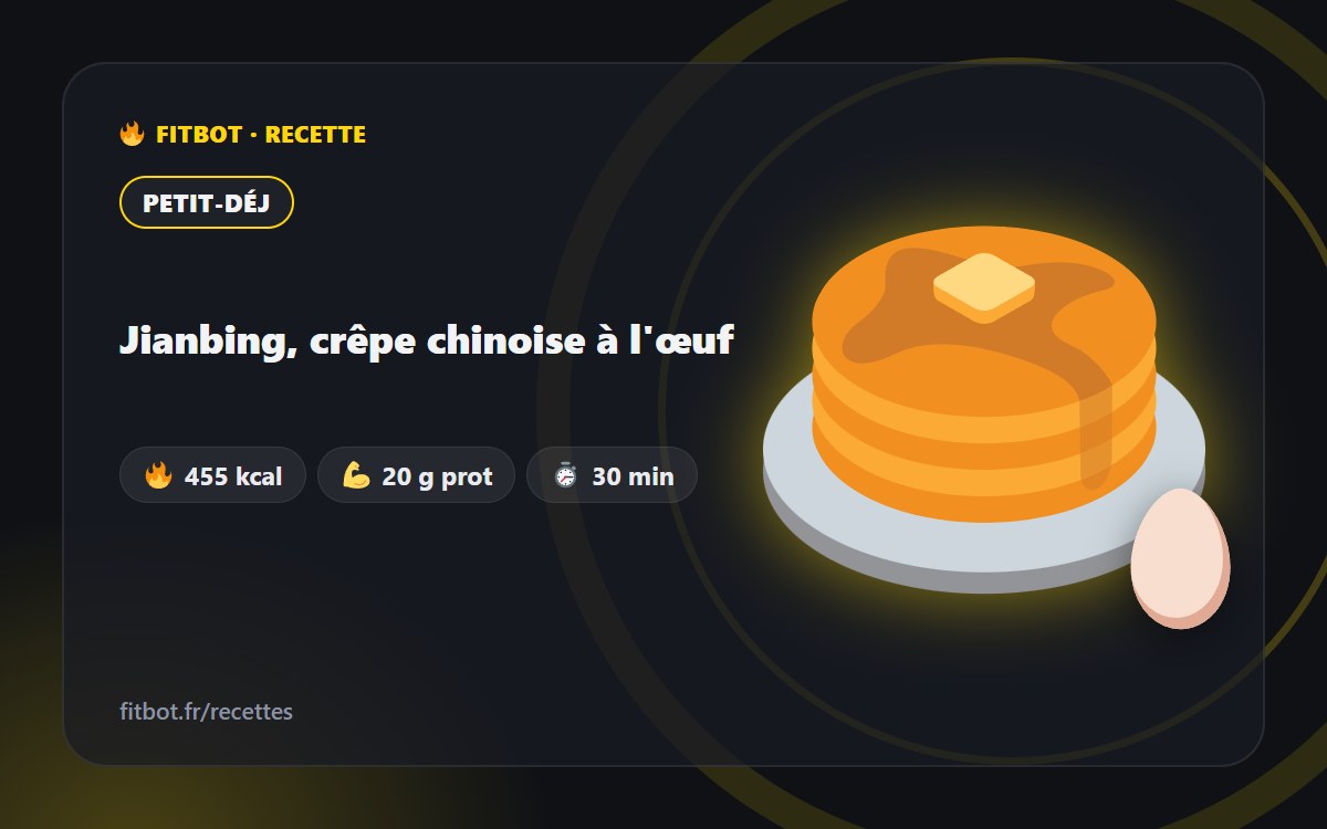 Jianbing, crêpe chinoise à l'œuf