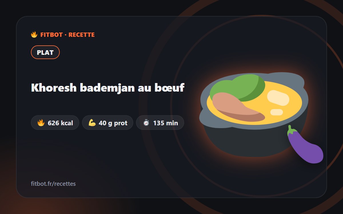 Khoresh bademjan au bœuf