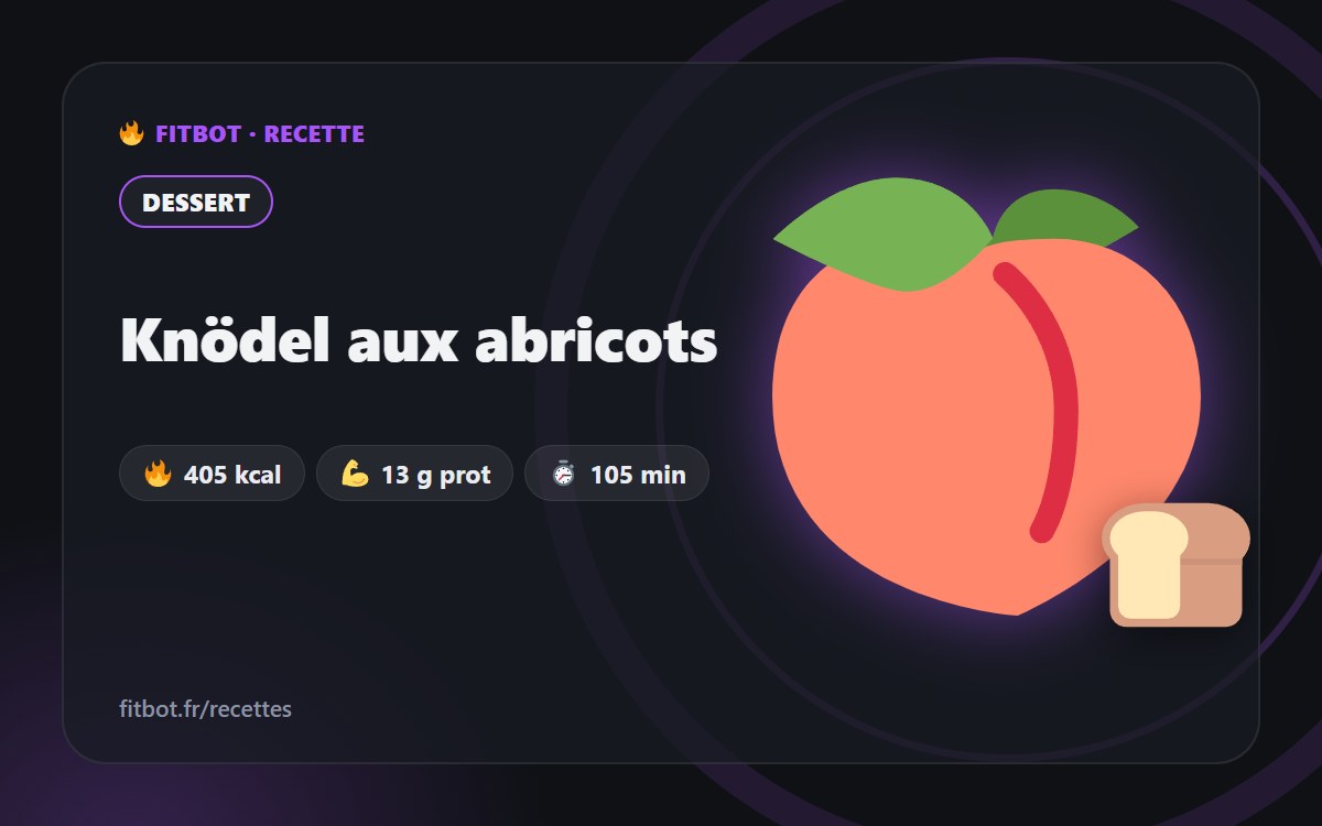 Knödel aux abricots