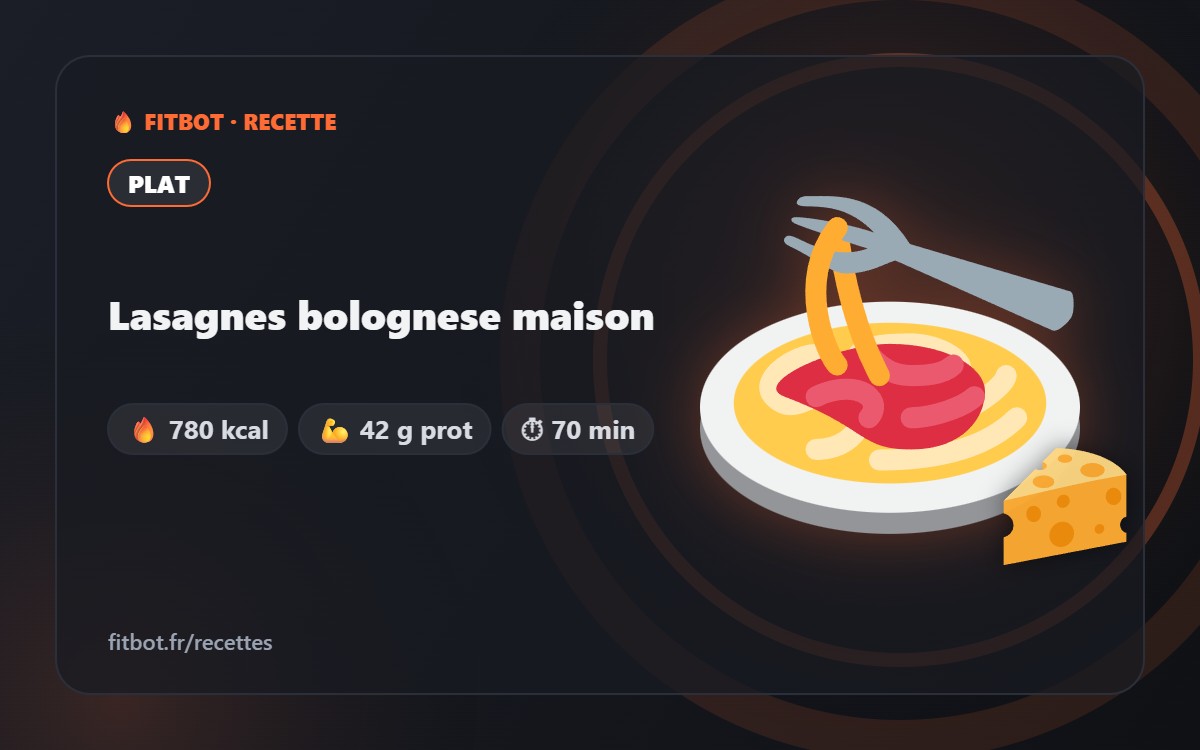 Lasagnes bolognese maison