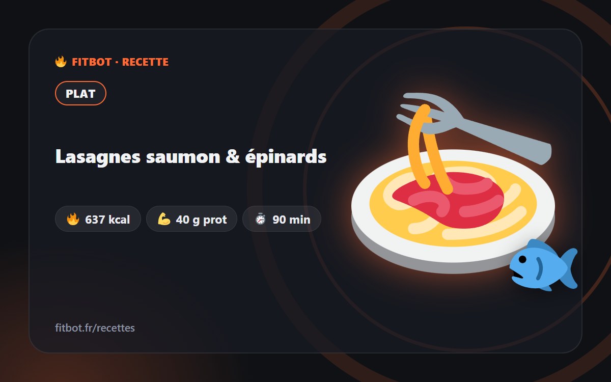 Lasagnes saumon & épinards