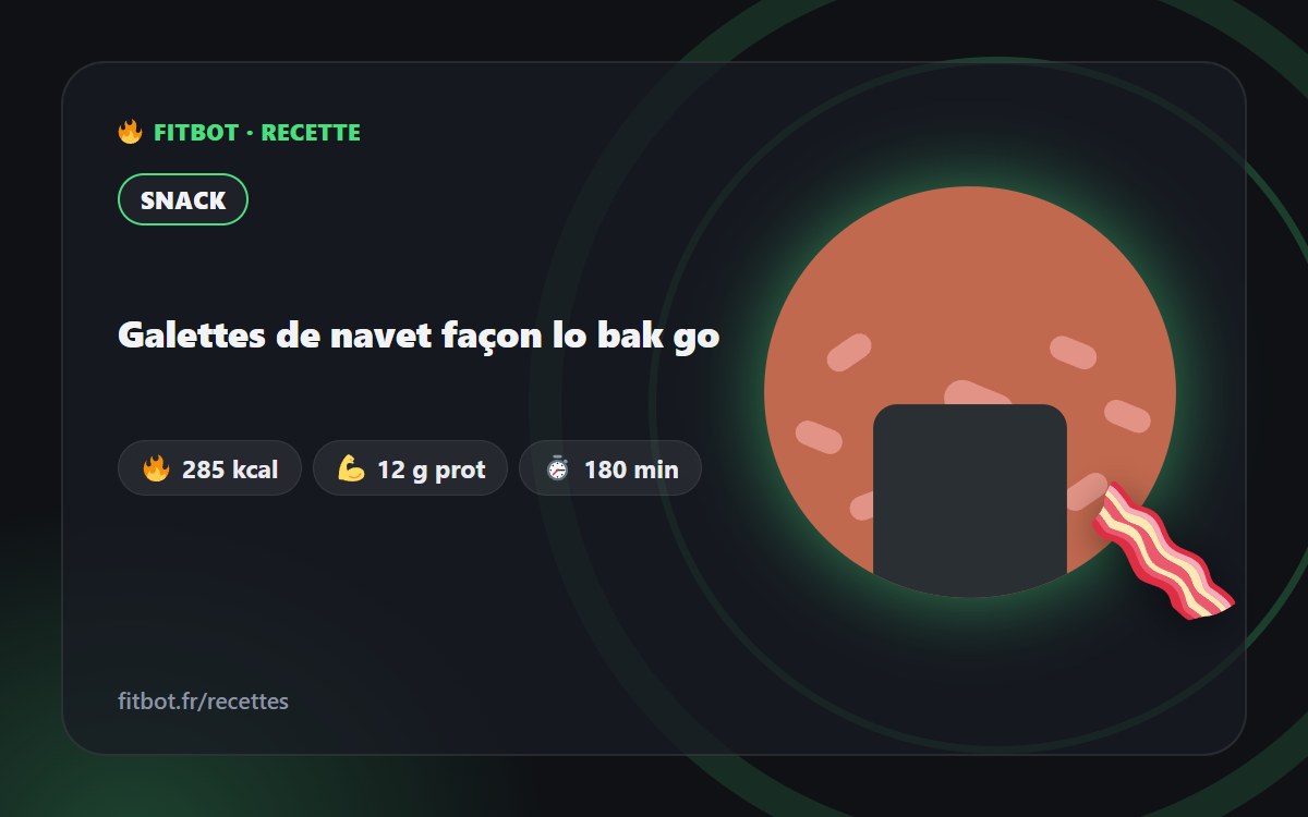 Galettes de navet façon lo bak go